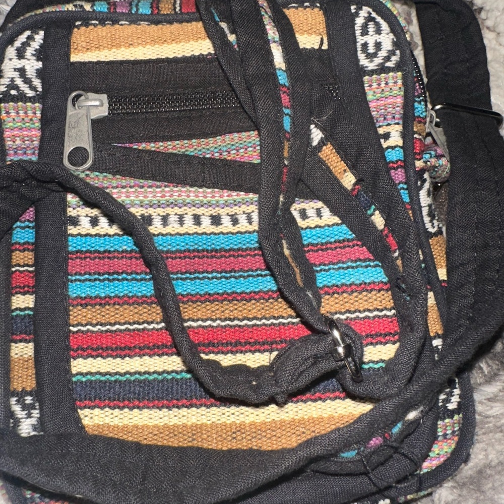 Multicolor Striped Women's Bag